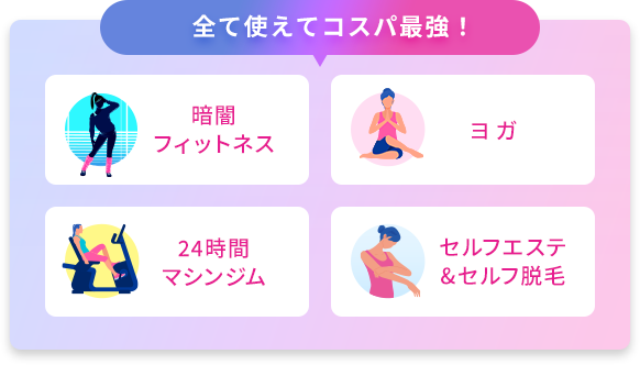 全て使えてコスパ最強！